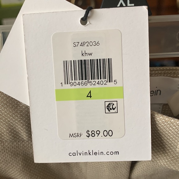 Calvin Klein Modern Fit Printed Pants - Picture 3 of 3